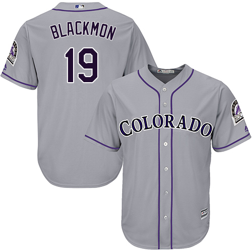 Rockies #19 Charlie Blackmon Grey New Cool Base Stitched MLB Jersey